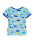 MAX & OLIVIA Toddler Boys Car Snug Fit Pajama, 3 Piece Set Blue Size 4T